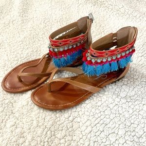 Jessica Simpson Tan Flat Sandals